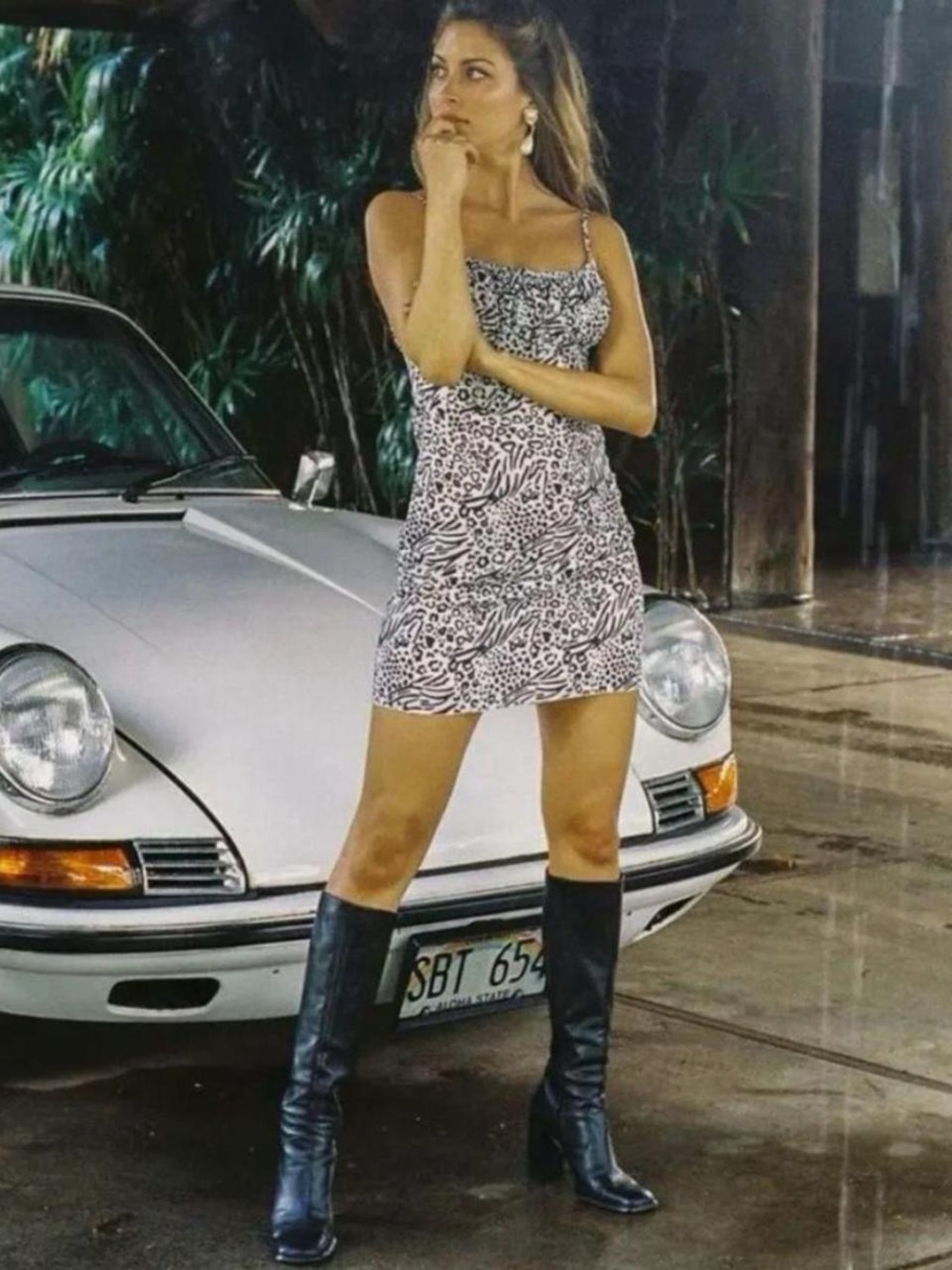 With Jean mini dress in wild child leopard print size small